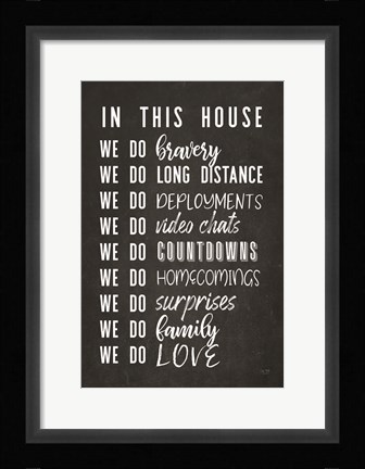 Framed Military House Print