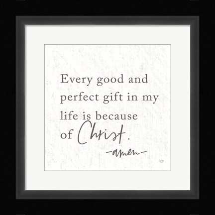 Framed Gift from God Print