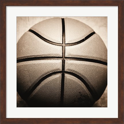 Framed Vintage Basketball Print