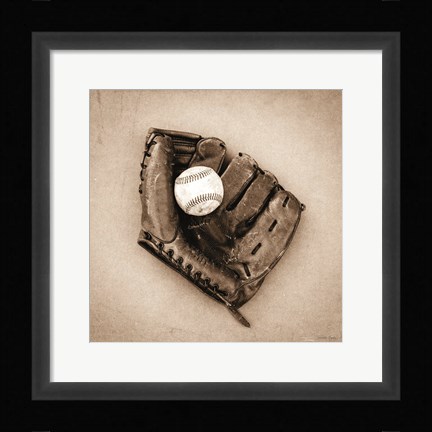 Framed Vintage Baseball Print