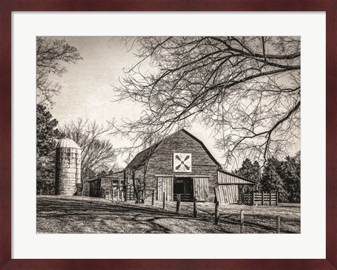 Framed At Home in the Barn Print