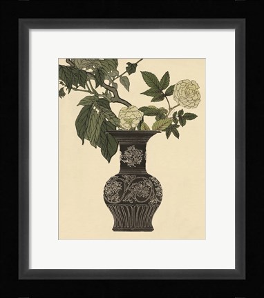 Framed Ebony Vase 2 Print