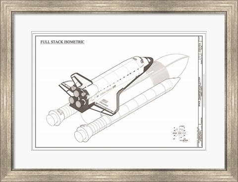 Framed Discovery Full Stack Isometric Print