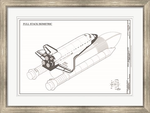 Framed Discovery Full Stack Isometric Print