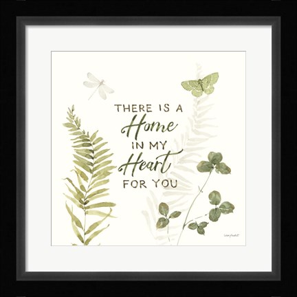 Framed Green Fields VIII Print