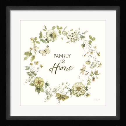 Framed Green Fields XXVII Print