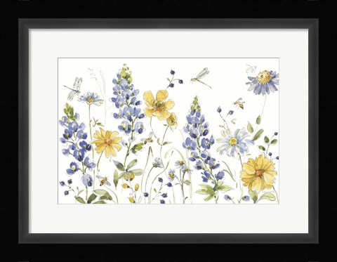 Framed Lovely Blues I Print