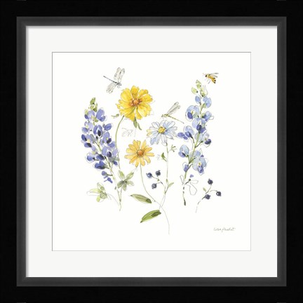 Framed Lovely Blues V Print