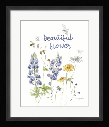 Framed Lovely Blues VI Print