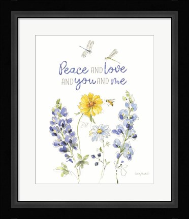 Framed Lovely Blues VII Print