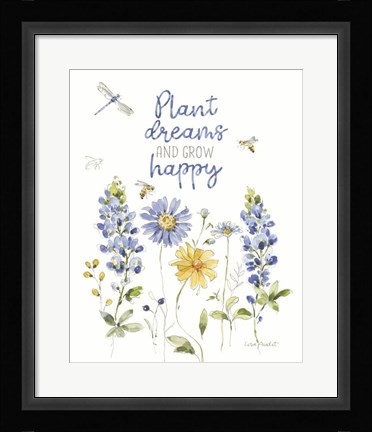 Framed Lovely Blues VIII Print