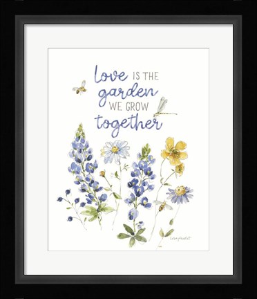 Framed Lovely Blues IX Print