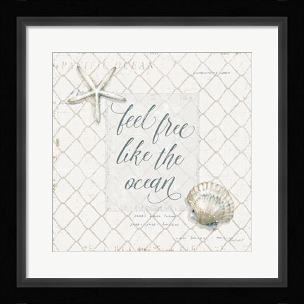 Framed Ocean View VI Print