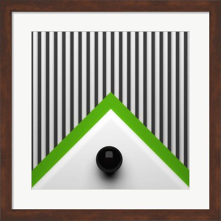 Framed Dot on Triangle Print