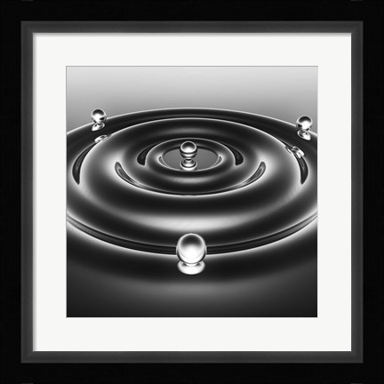 Framed Three Pearl Print