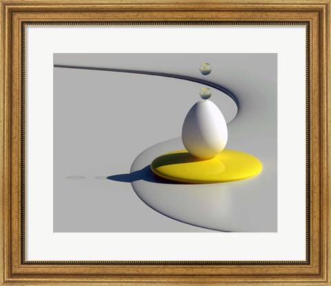 Framed Egg Shapes Print