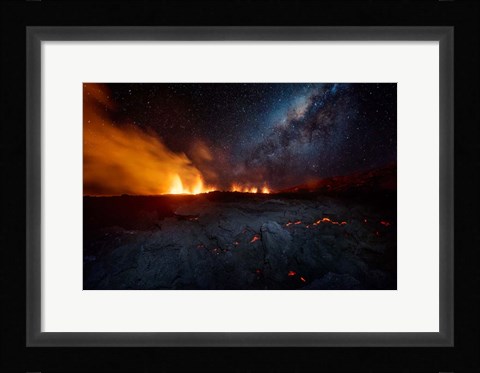 Framed Fire and Sky !!! Print