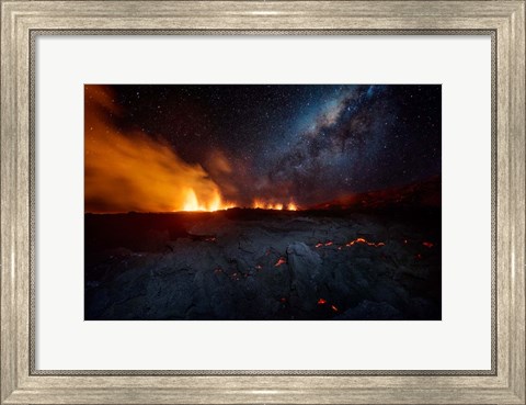 Framed Fire and Sky !!! Print