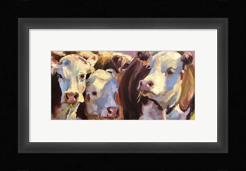 Framed Three For Lunch Print