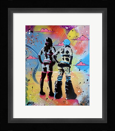 Framed Burner Girls 2 Print