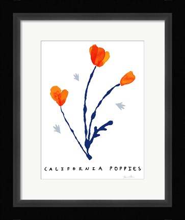 Framed California Poppies Print