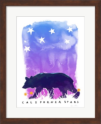 Framed California Stars Print