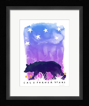 Framed California Stars Print