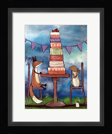 Framed Very Tall Cake Print