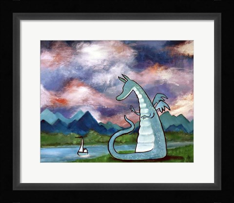 Framed Francis The Dragon Print