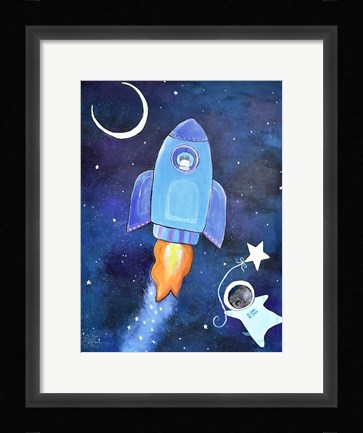 Framed Outer Space Adventure Print
