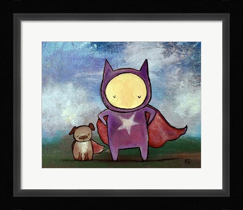 Framed Superhero Friends Print