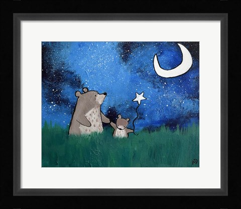 Framed Two Bears Print