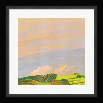 Framed Hills and Clouds Print