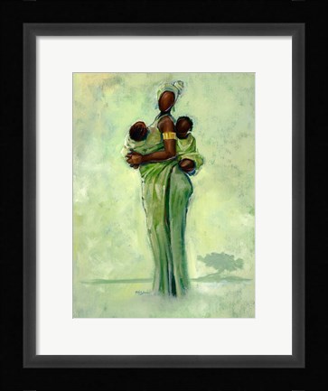 Framed Raising Two Nations Print