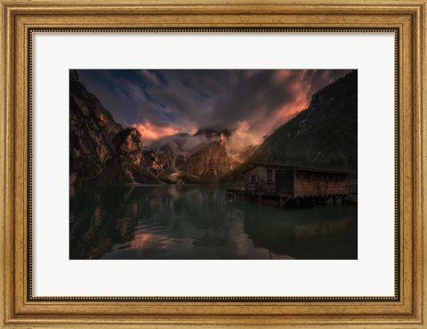 Framed By The Lake Print