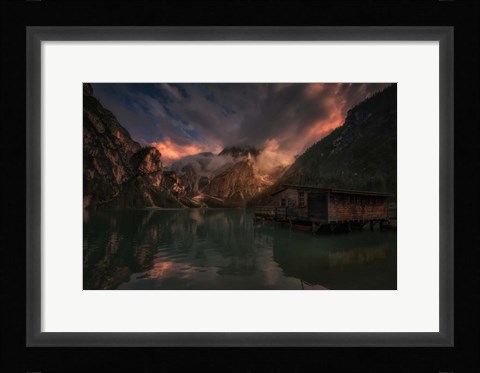 Framed By The Lake Print