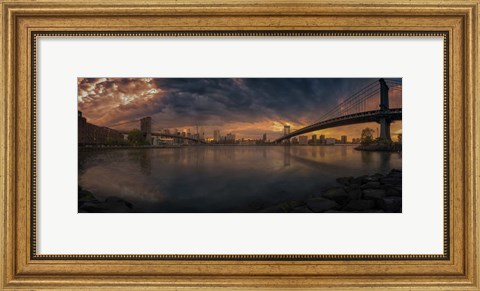 Framed Between Bridges Print