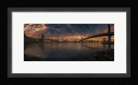 Framed Between Bridges Print