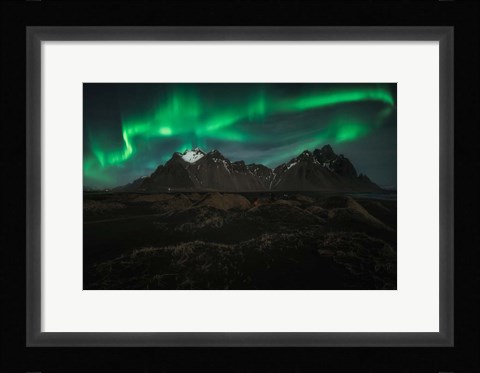 Framed Green Lights Print