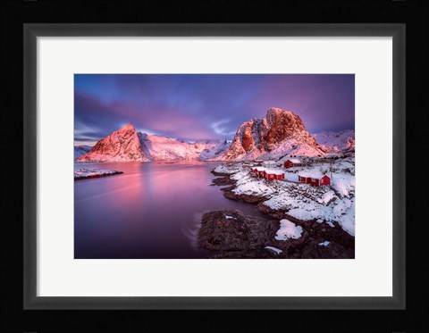 Framed Purple Glow Print