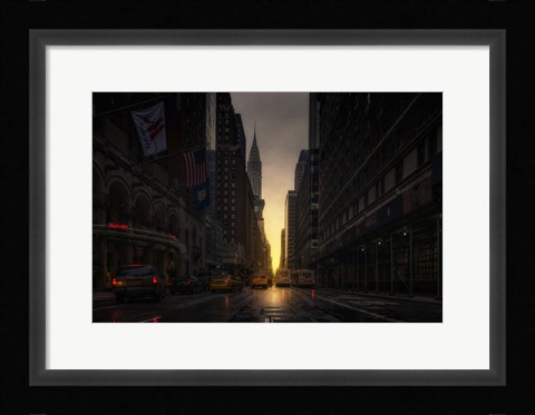 Framed Manhattan Street Print