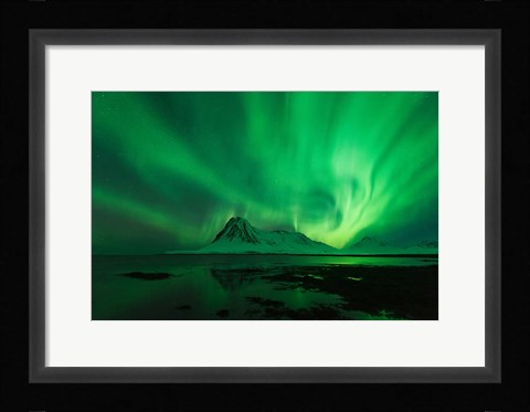 Framed Green Landscape Print