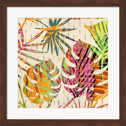 Framed Palm Festoon II Print