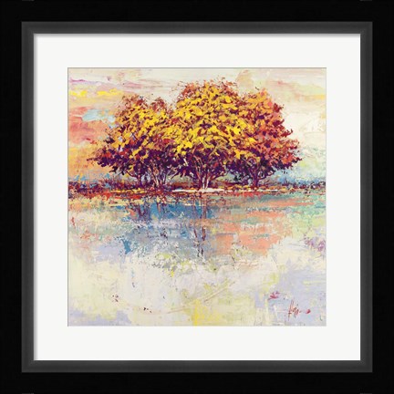 Framed Alberi nel Sole (detail) Print