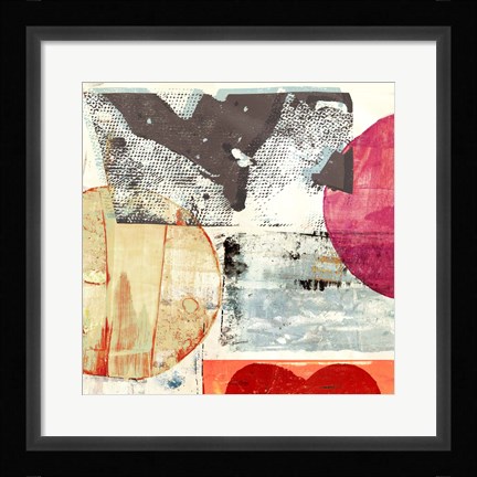 Framed Pop Love #1 (Moon+Sun) Print