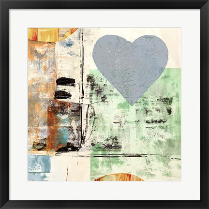 Framed Pop Love #2 (Heart) Print