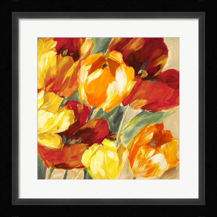 Framed Tulips in the Sun II Print
