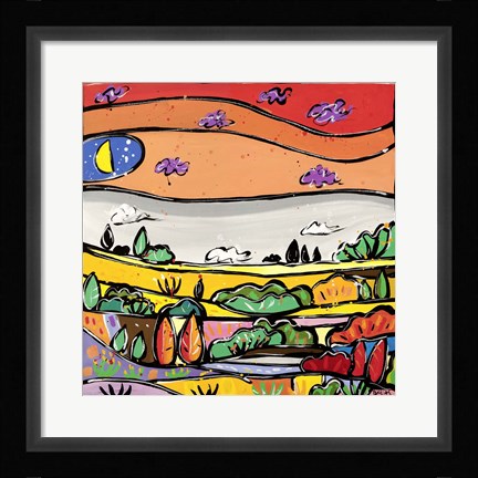 Framed Parata di Colori Print