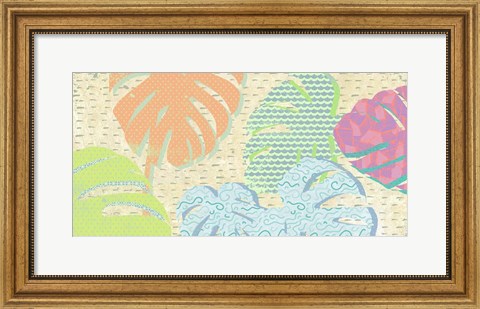 Framed Leaves D&#39;cor Print