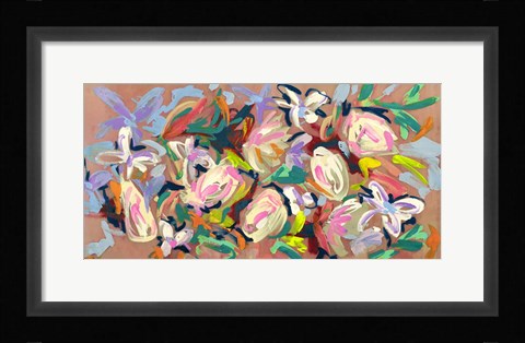 Framed Happy Waterlilies Print